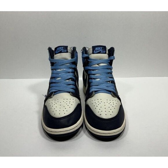 Jordan 1 Retro OG High Obsidian Size 5.5y / Womens 7 2019 575445-140 Shoes - Picture 2 of 11